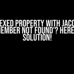 Set indexed Property with JACOB Fails with ‘Member not found’? Here’s Your Solution!