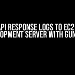 Setup API Response Logs to EC2 Django Development Server with Gunicorn